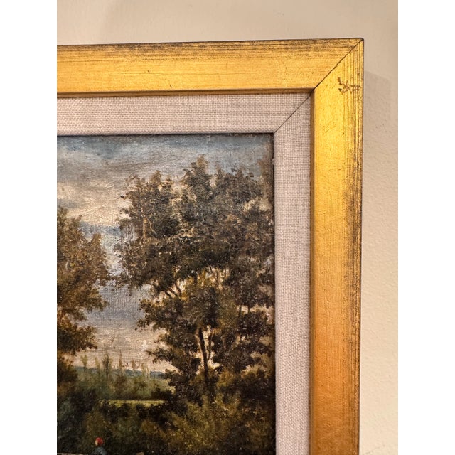 19th Century French Oil on Canvas Man in Boat For Sale In Nashville - Image 6 of 7