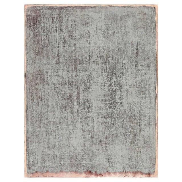 Rolf Hans, "Struktur grau", 1979, Pastel Chalk For Sale