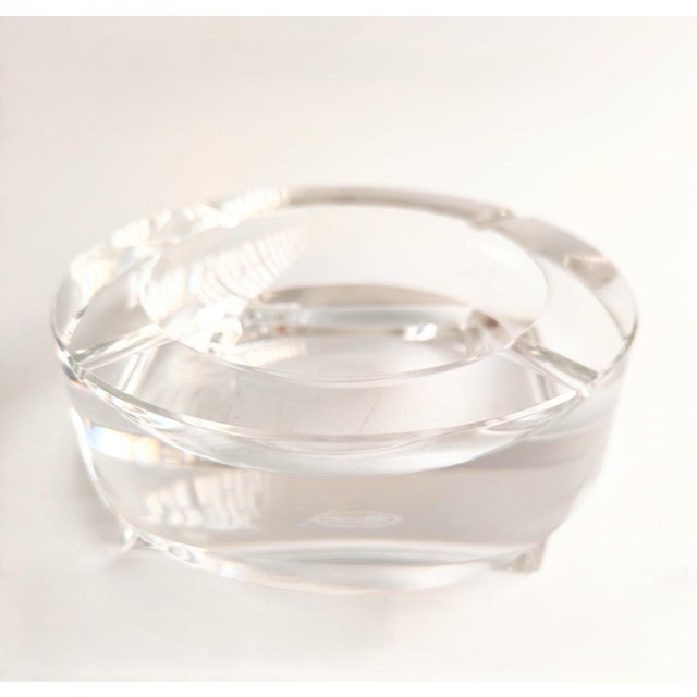 Moser Glassworks Monumental Czech Moser Hand-Cut Crystal Ashtray For Sale - Image 4 of 15