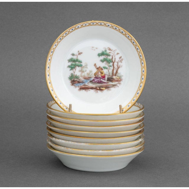 Richard Ginori "Pittoria" Pattern Porcelain Partial Demitasse Service, all marked "Richard Ginori / Pittoria Richard...