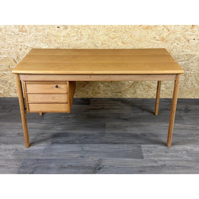 1960s/1970s Oak Writing Desk with Sliding Top by Peter Løvig Nielsen for Løvig Item: Writing Desk Manufacturer: Løvig...