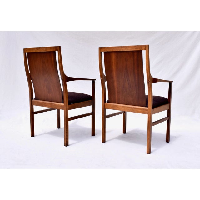Mid-Century Modern Mid Century Modern Rosewood Walnut Chairs by Lane For Sale - Image 3 of 8