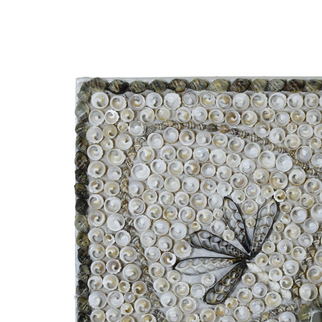 Late 20th Century Palm Beach Paradise Shell Mirror For Sale - Image 4 of 4