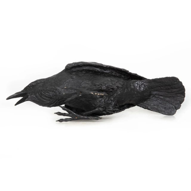 Modernist Bronze Life-Size Sculpture “Raven VII B” by Jim Eppler Ca. 2005 For Sale - Image 15 of 18
