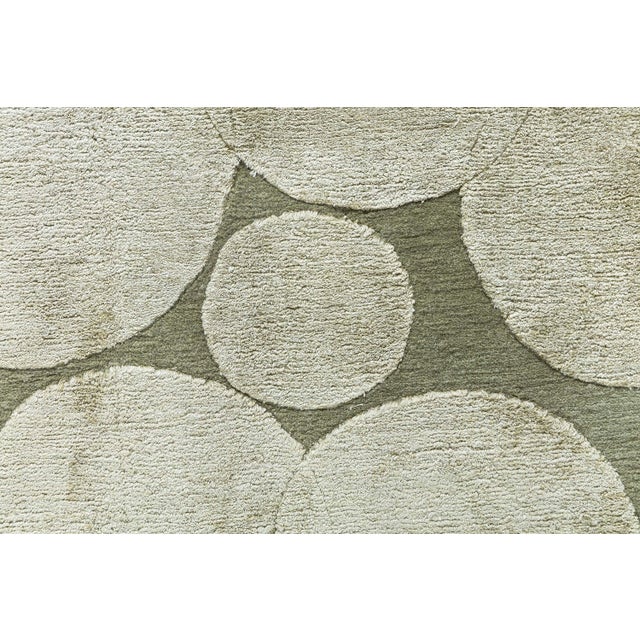 Doris Leslie Blau Collection Modern Bubble Design Rug by Alan Wanzanberg Size: 6'0" × 9'0" (182 × 274 cm) Solid beige...