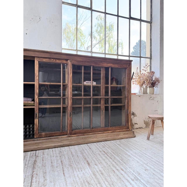 Workshop Cabinet with Glass Doors, 1950s For Sale - Image 15 of 18