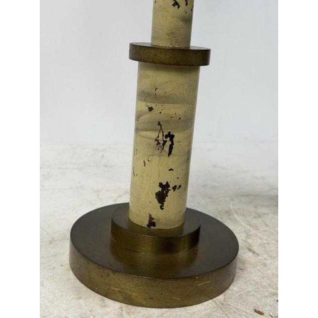 Art Deco Brass Candleholders, 1920s, Set of 2 For Sale - Image 6 of 14