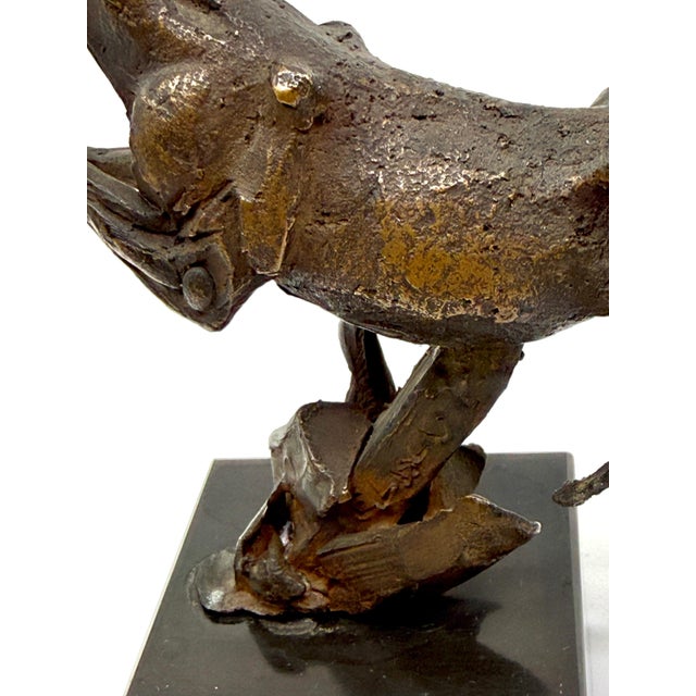 1950s Frank Eliscu Bronze of a Jumping Horse For Sale - Image 11 of 17