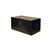 Asian Oriental Plain Surface Dark Brown Black Wood Small Trunk Chest Box For Sale - Image 3 of 10