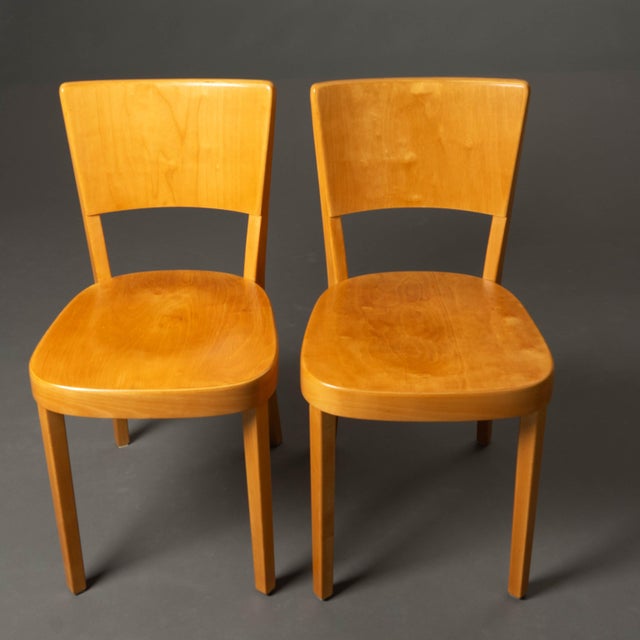 Chairs with Matching Table by Max Ernst Hafeli for Horgen-Glarus, 1920s, Set of 5 For Sale - Image 12 of 18