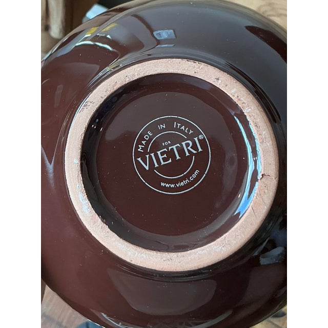 VIETRI Vintage Italian Vietri Glazed Ceramic Bowls - Set of 8 For Sale - Image 4 of 6