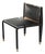 "Costiera" Chair With Bronze Details and Tailor Made Woven Leather For Sale