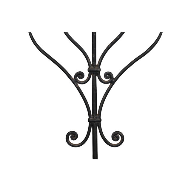 Renaissance Revival Wrought Iron Floor Candelabra, a Pair For Sale - Image 4 of 8