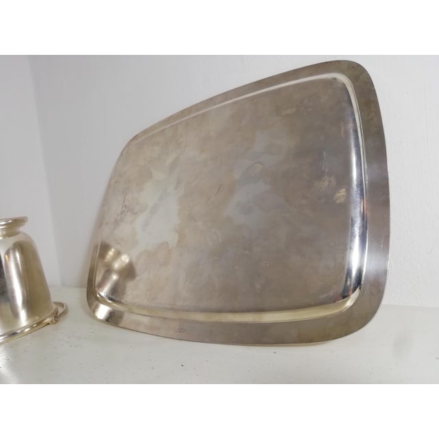 Vintage Italian Tray and Ice Bucket, 1930s, Set of 2 For Sale - Image 6 of 10