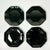 1980s Post Modern French Arcore Black Glass Octagonal Salad Plates - Set of 4. For Sale - Image 9 of 11