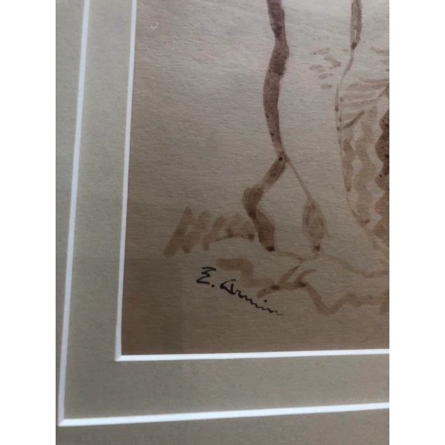 Minimalist 1930s Vintage Female Nude Painting For Sale In Los Angeles - Image 6 of 7