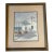 Mid 20th Century Mid-Century Modern Greek Seaside Café Watercolor by Pamela Plant, Signed For Sale