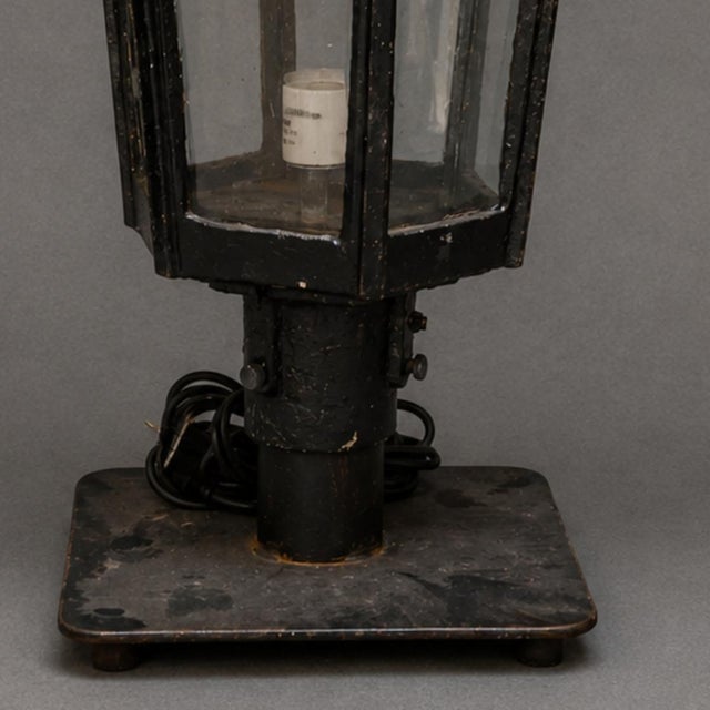 20th Century English Iron Lanterns (Set of 2) For Sale - Image 4 of 4