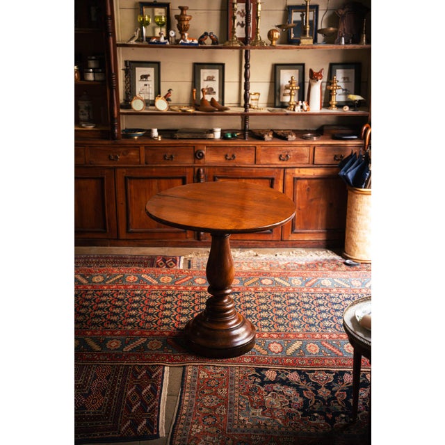 Round Walnut Coffee Table, 1800s For Sale - Image 6 of 6