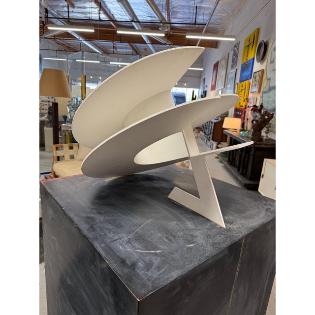 Abstract Early 20th Century Massive Steel/Iron Painted Abstract Kinetic Sculpture Attributed to Jerry Peart For Sale - Image 3 of 16