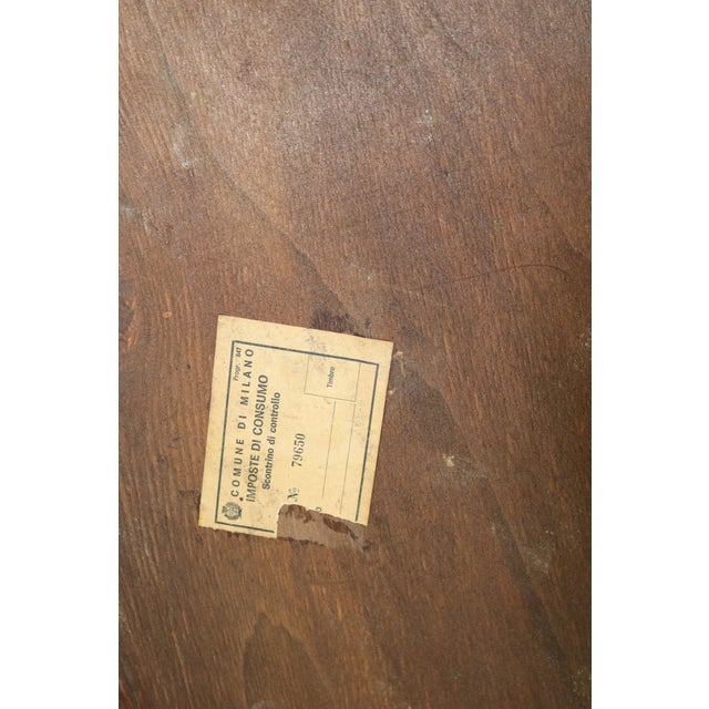 Oval Dining Table with Aubergine-Colored Glass Top and Marble Base, Italy, 1950s For Sale - Image 15 of 18