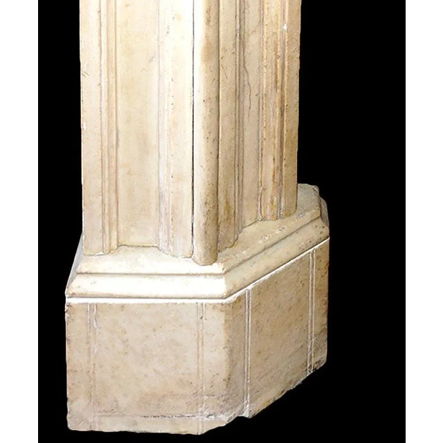 Antique Marble Gothic Revival Style Mantel For Sale - Image 4 of 7
