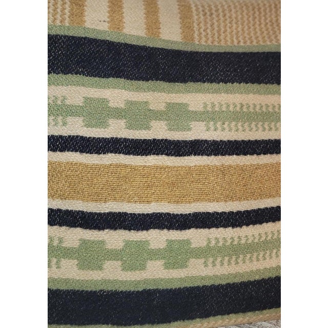 Folk Art Collection of Three 19Thc Horse Blanket Pillows For Sale - Image 3 of 6