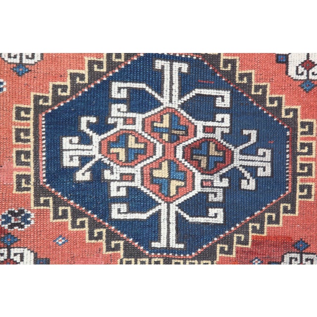 Antique Handknotted Caucasion Karabagh Rug -7' 8'' X 3' 5'' For Sale - Image 10 of 12