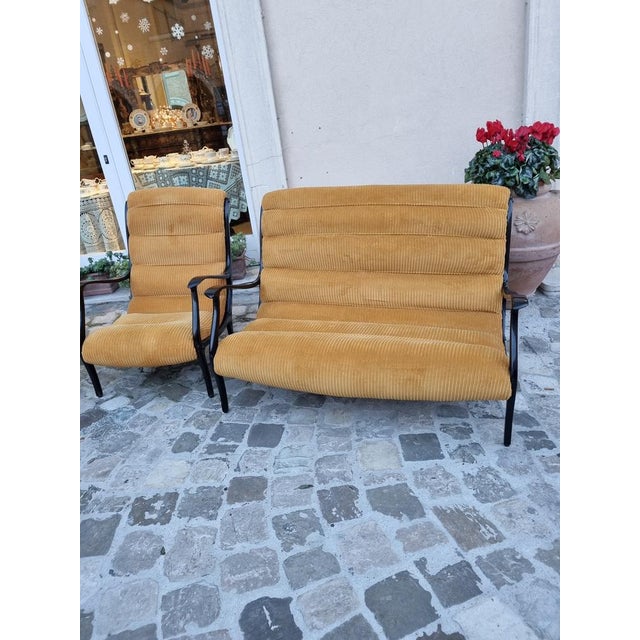 Mitzi Living Room Set with Two-Seater Sofa and Armchairs by Ezio Longhi for Elam, 1958 For Sale - Image 3 of 7