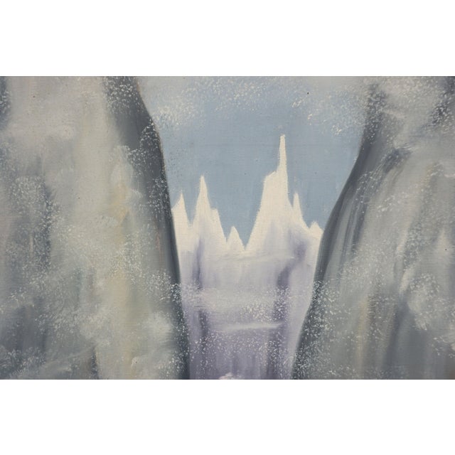 Hawaiian Symbolism Figurative & Landscape Oil painting of Mauna Uhane (Mountain Spirit) Symbolic and surreal landscape...