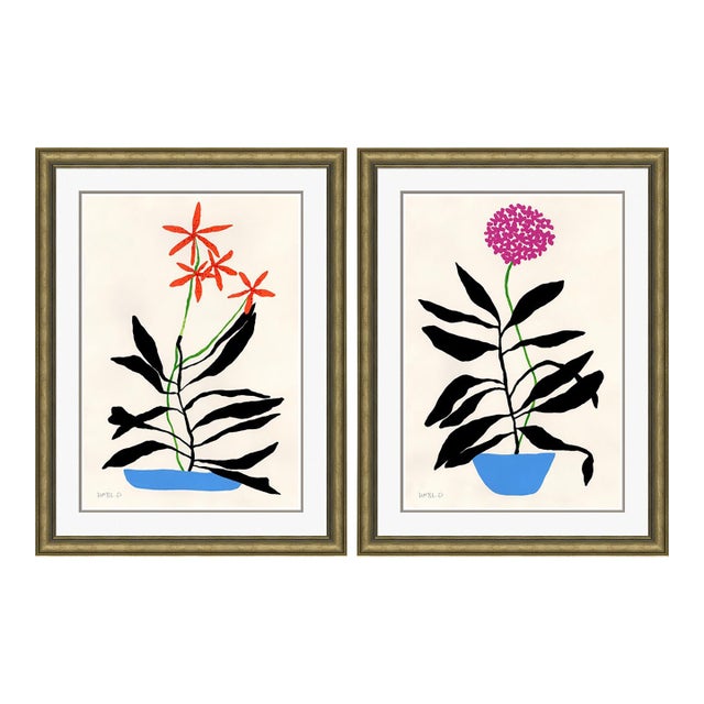Penta and Lily of the Nile by Susan Hable For Sale