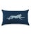 Contemporary Indigo Blue Cheetah Lumbar Pillow For Sale - Image 3 of 4