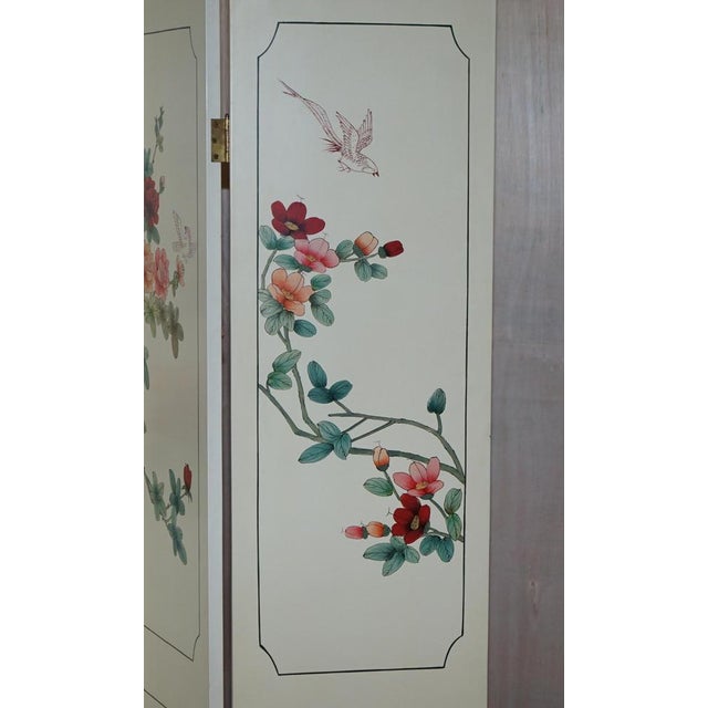 Antique Chinese Export Hardstone Folding Screen Room Divider For Sale - Image 17 of 18
