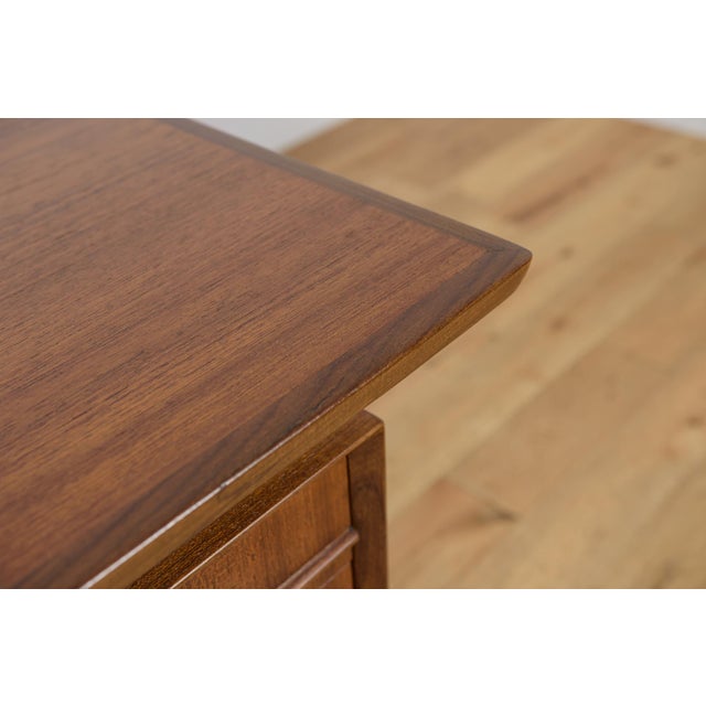 Brown Mid-Century Freestanding Teak Desk, 1960s For Sale - Image 8 of 18
