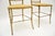 Gold Vintage Italian Chiavari Dining Chairs in Brass, 1950, Set of 2 For Sale - Image 8 of 9