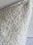 Custom wool and linen blend accent pillow with down insert Color: Toile Yeti / Blanc A creamy white colored nubby boucle...