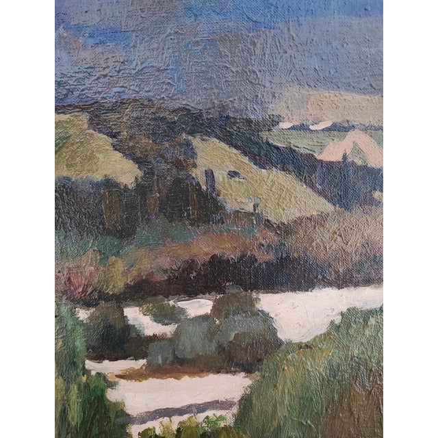 Edouard Arthur, Paysage, 1946, Oil on Canvas, Framed For Sale - Image 4 of 12