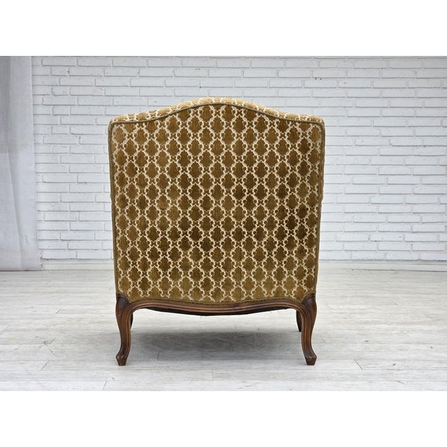 Vintage Danish Relax Chair in Furniture Velour, 1950s For Sale - Image 11 of 18