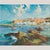 Port of Llança Coastal Harbour Scene, Oil Painting on Canvas, Framed For Sale - Image 11 of 11