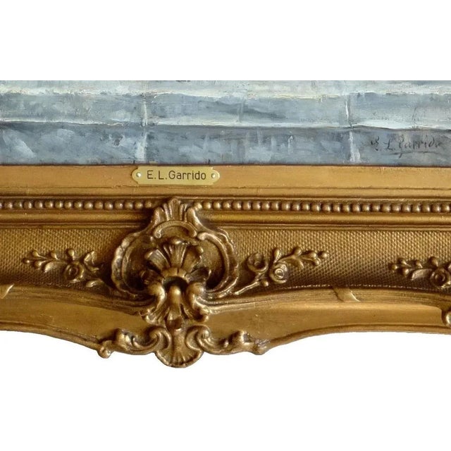 Eduardo Leon Garrido, Girl in Restaurant in Paris, 19th Century, Oil on Wood For Sale - Image 8 of 11