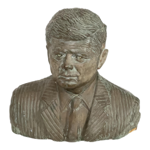 Heavy Plastered Bust of John F. Kennedy