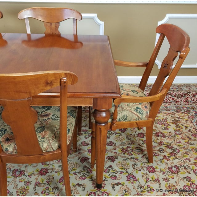 Ethan Allen Country Crossing Dining Set Set of 7 Chairish