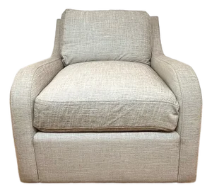 Kravet Club Chair Gray Upholstered