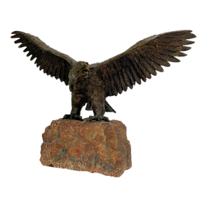 19th Century Mounted Austrian Bronze Eagle