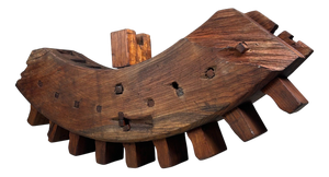 Antique Japanese Wooden Gear Segment, 1890s