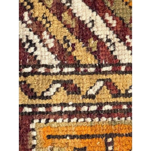 Brown Antique Shirwan Caucasian Fragment of Rug, 1890s For Sale - Image 8 of 15
