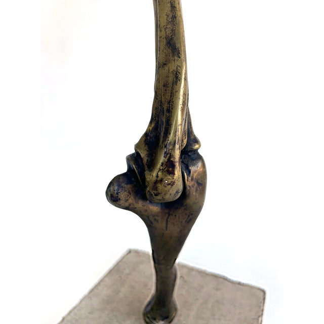 Bronze Arles Del Rio Sculpture, "Hoping That Things Fall From the Sky" For Sale - Image 9 of 12