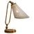 Vintage French Table Lamp in Patinated Brass and Perforated Metal by Mathieu Matégot, 1950s For Sale - Image 14 of 14
