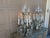 Brass Early 20th Century French Brass & Crystal Six-Light Girandole Lamps - Pair For Sale - Image 8 of 17