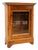 Antique Walnut Wall Display Cabinet For Sale